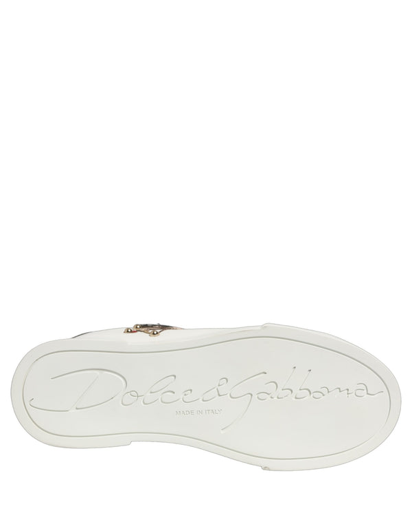 Dolce & Gabbana Leather sneaker in white