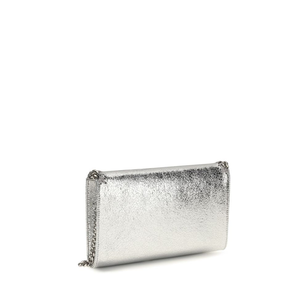 Stella McCartney 100% Polyester shoulder bag in silver — view 3