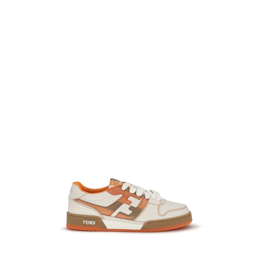 Fendi 100% Chamois Leather sneaker in multicolor