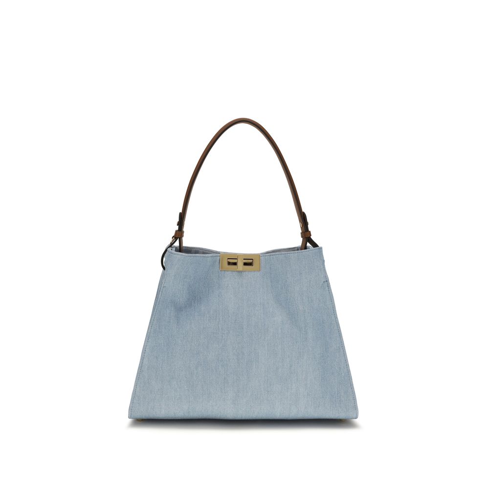 Blue Cotton Handbag Bag
