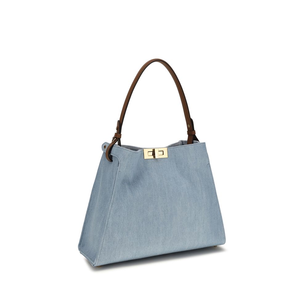 Blue Cotton Handbag Bag