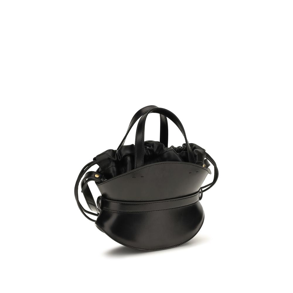 Balmain 100% Calf Leather Bos Taurus shoulder bag in black — view 3