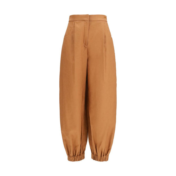 Fendi 71% Linen pants in brown