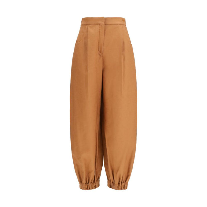 Fendi 71% Linen pants in brown