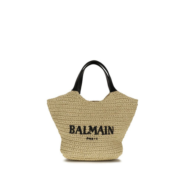 Balmain 100% Viscose tote bag in beige