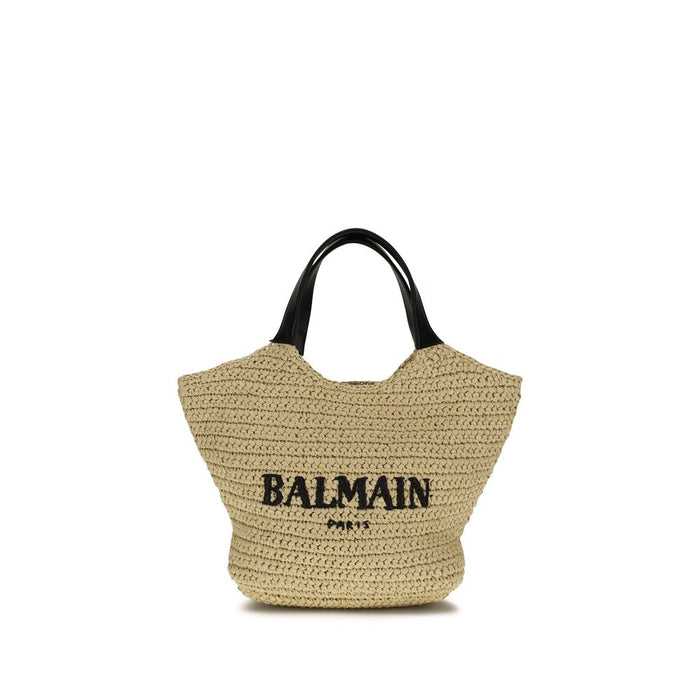 Balmain 100% Viscose tote bag in beige