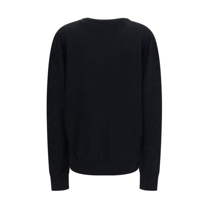 Balmain 100% Merino Wool Ovis Aries sweater in black — view 2