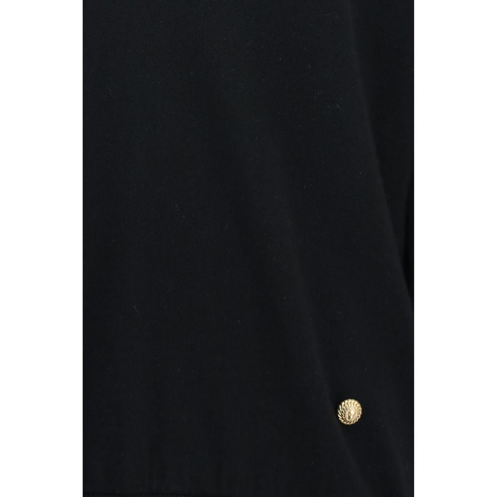 Balmain 100% Merino Wool Ovis Aries sweater in black — view 3