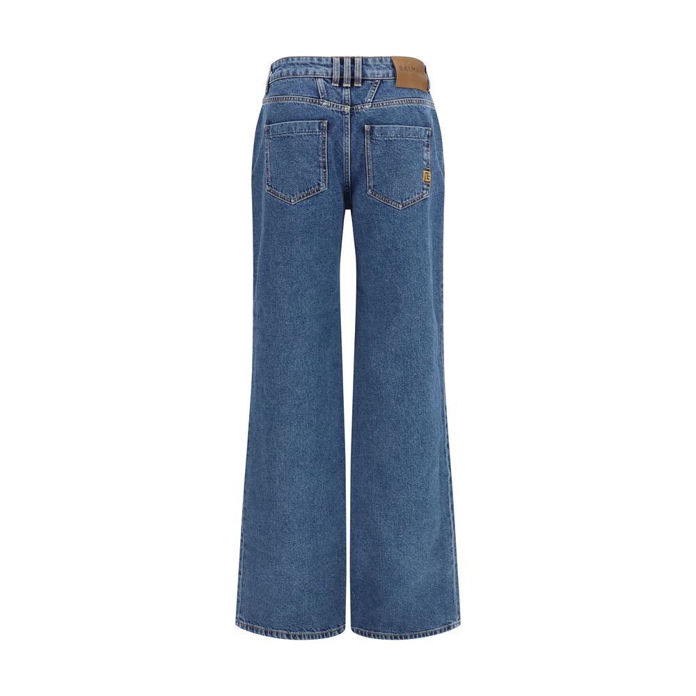 Balmain 100% Cotton jeans in blue — view 2