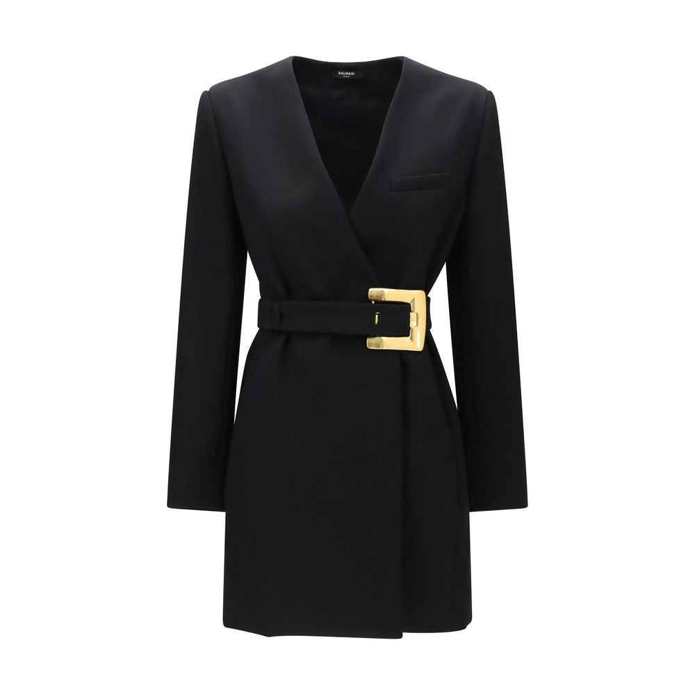 Balmain 100% Merino Wool blazer in black