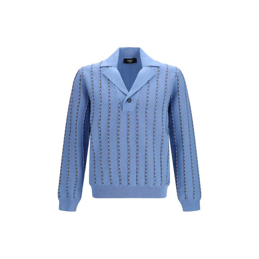 Fendi 100% Cotton sweater in blue