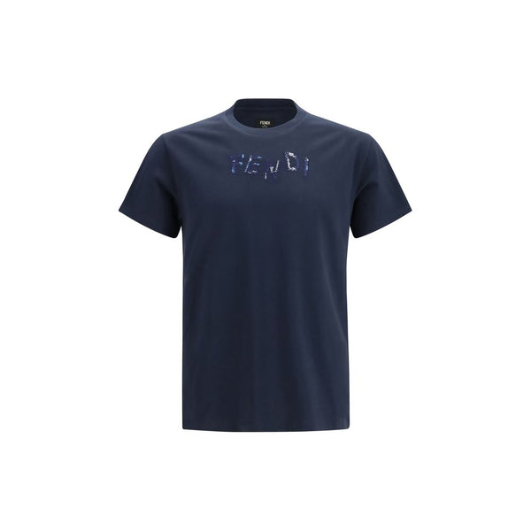 Fendi 100% Cotton t-shirt in navy