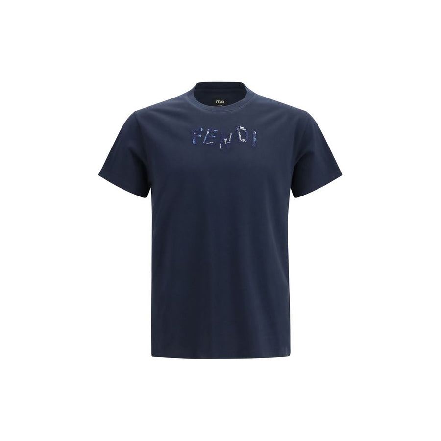 Fendi 100% Cotton t-shirt in navy