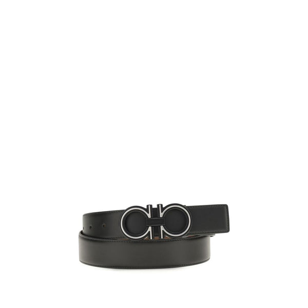 Ferragamo 100% Calf Leather Bos Taurus belt in blue