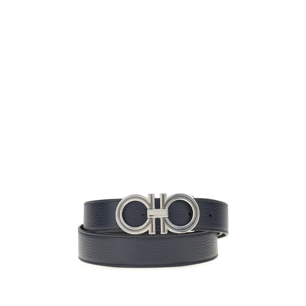 Ferragamo 100% Calf Leather Bos Taurus belt in blue