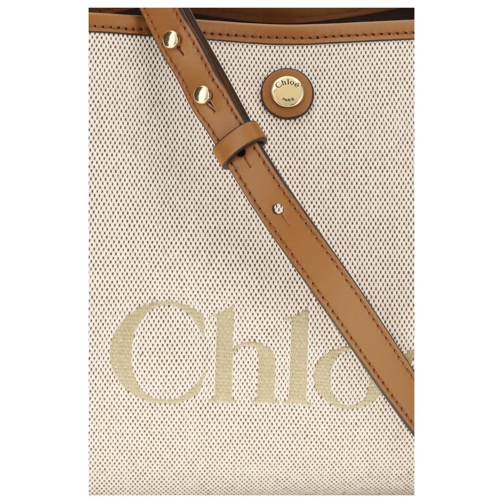 Beige Fabric Handbag Bag