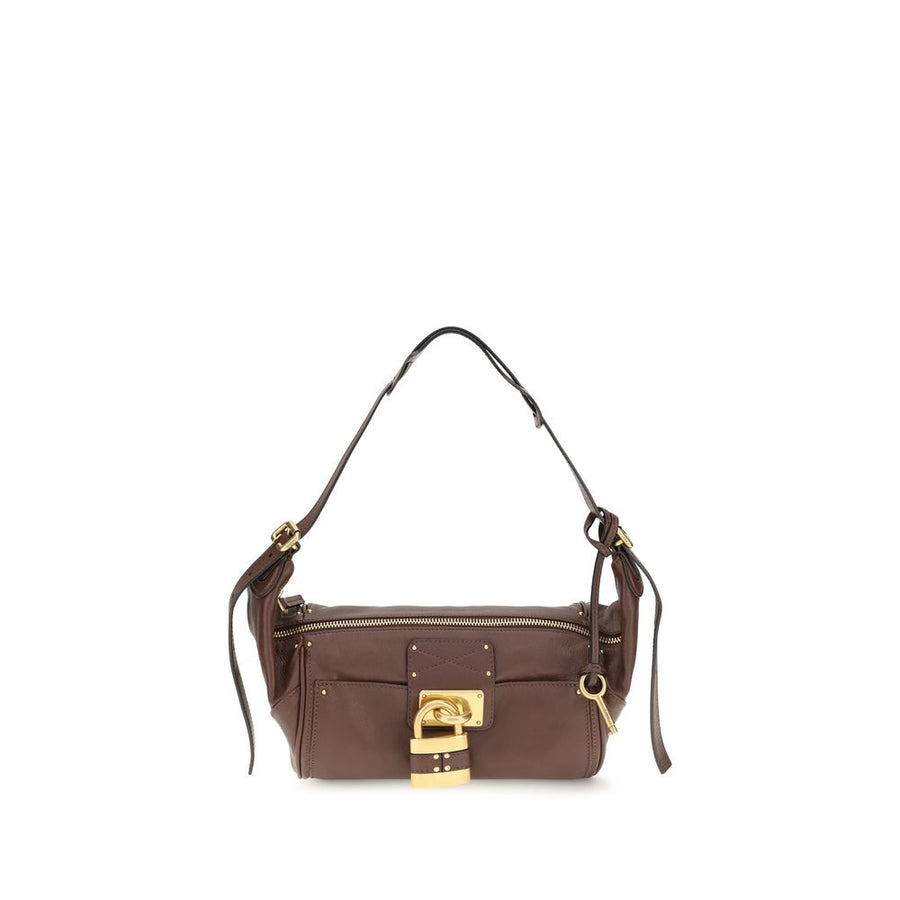 Chloé 100% Calf Leather Bos Taurus shoulder bag in brown