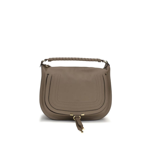 Chloé 100% Calf Leather Bos Taurus shoulder bag in beige