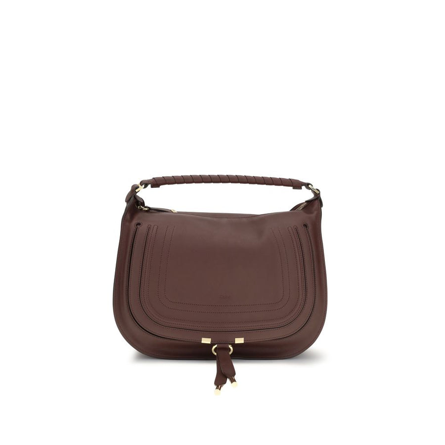 Chloé 100% Calf Leather Bos Taurus shoulder bag in brown