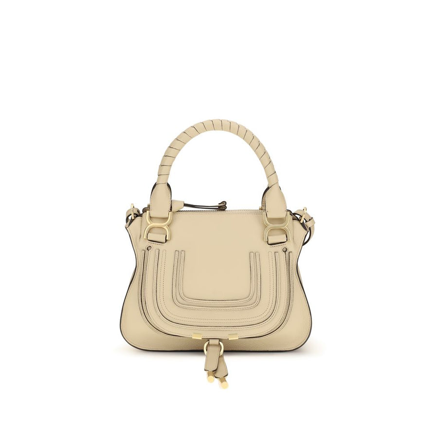 Chloé 100% Calf Leather Bos Taurus shoulder bag in beige