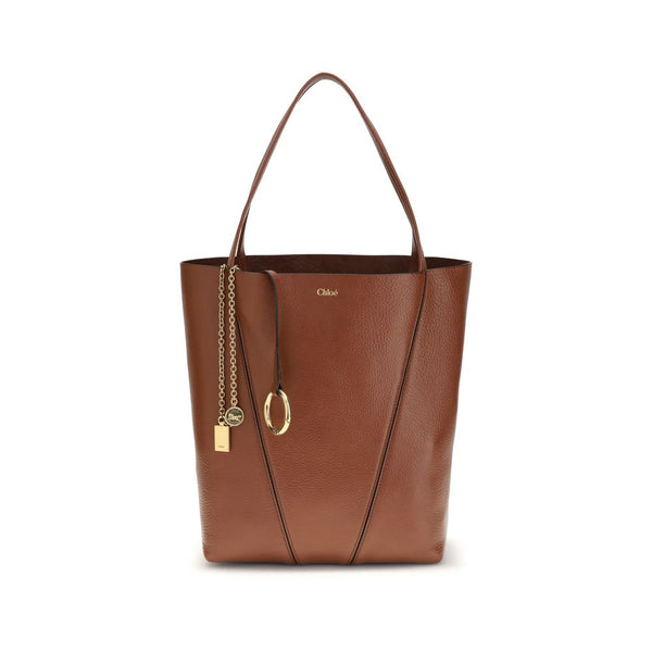 Chloé 100% Calf Leather Bos Taurus shoulder bag in brown