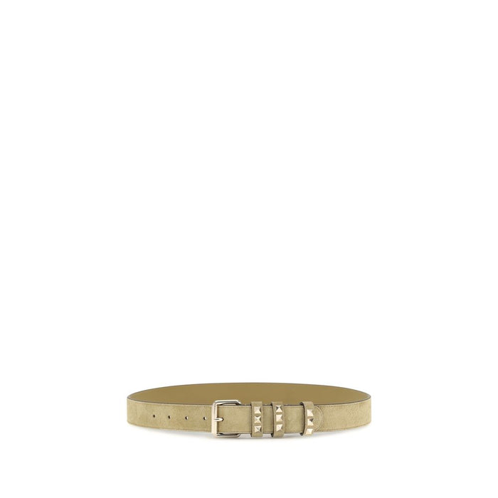 Valentino Garavani 100% Suede belt in beige — view 2