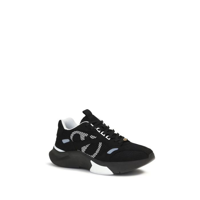 Valentino Garavani Mesh sneaker in black — view 2