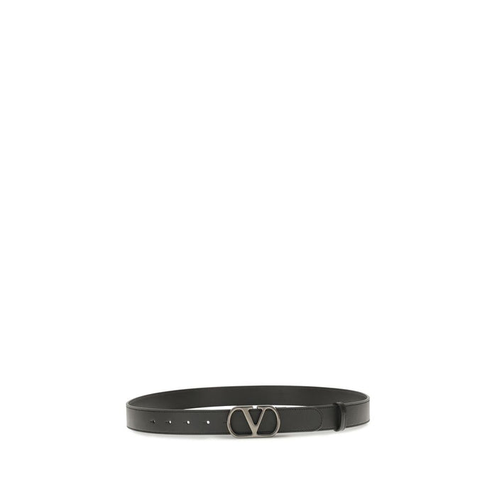 Valentino Garavani 100% Calf Leather Bos Taurus belt in black — view 2
