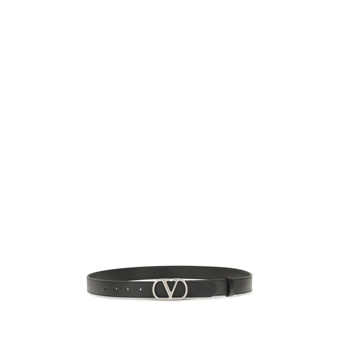 Valentino Garavani 100% Calf Leather Bos Taurus belt in black — view 2
