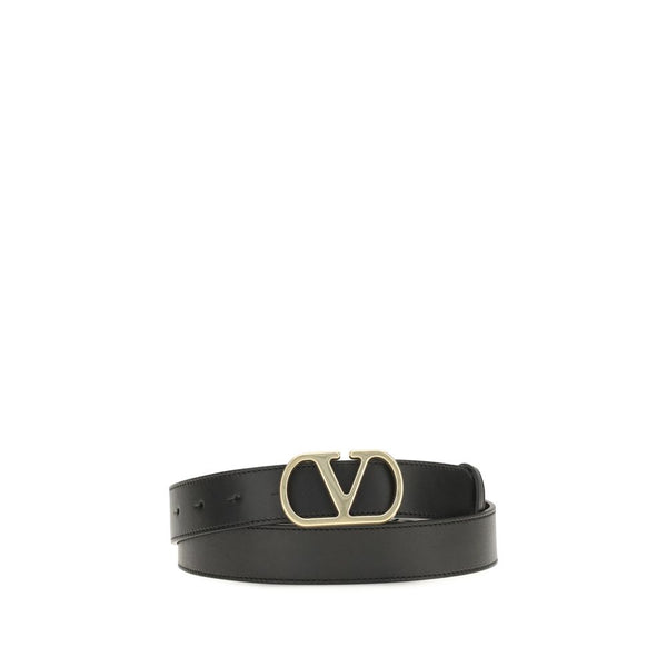 Valentino Garavani 100% Calf Leather Bos Taurus belt in black