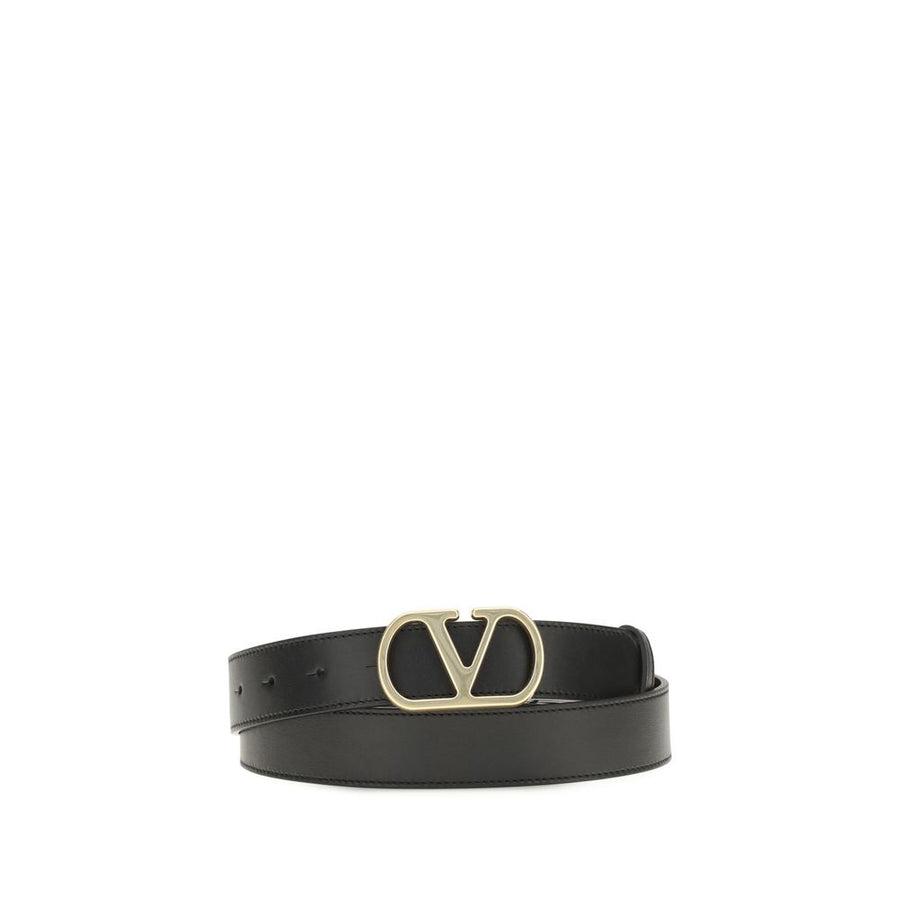 Valentino Garavani 100% Calf Leather Bos Taurus belt in black