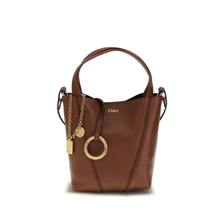 Chloé 100% Calf Leather Bos Taurus shoulder bag in brown