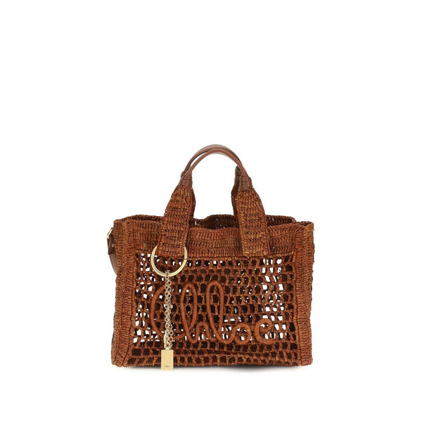 Chloé 100% Raffia shoulder bag in brown