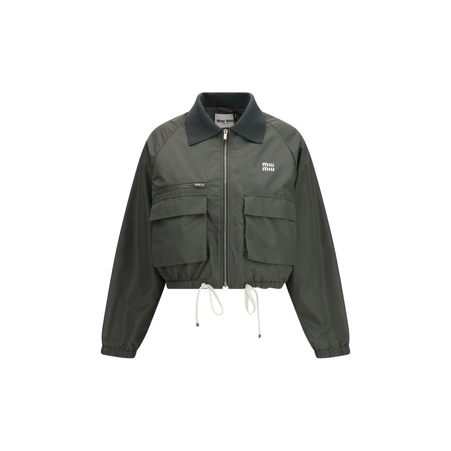 Miu Miu 100% Polyester jacket in gray