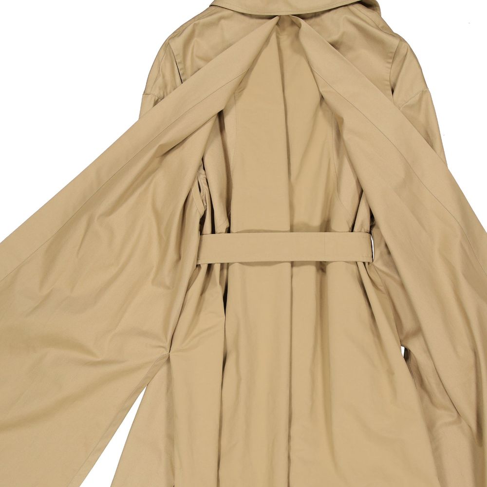 Herno 100% Cotton coat in beige — view 3
