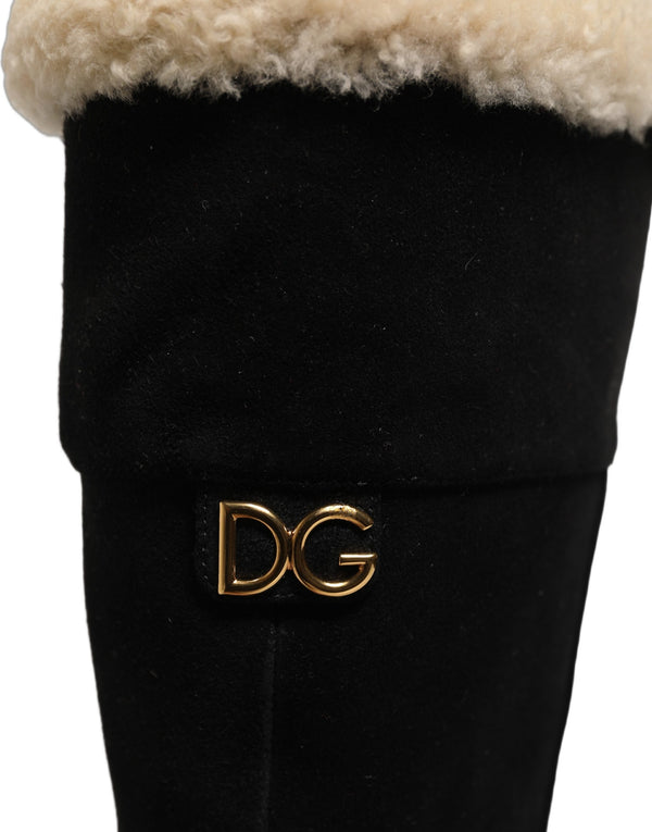 Dolce & Gabbana 100% Calf Leather boots in black