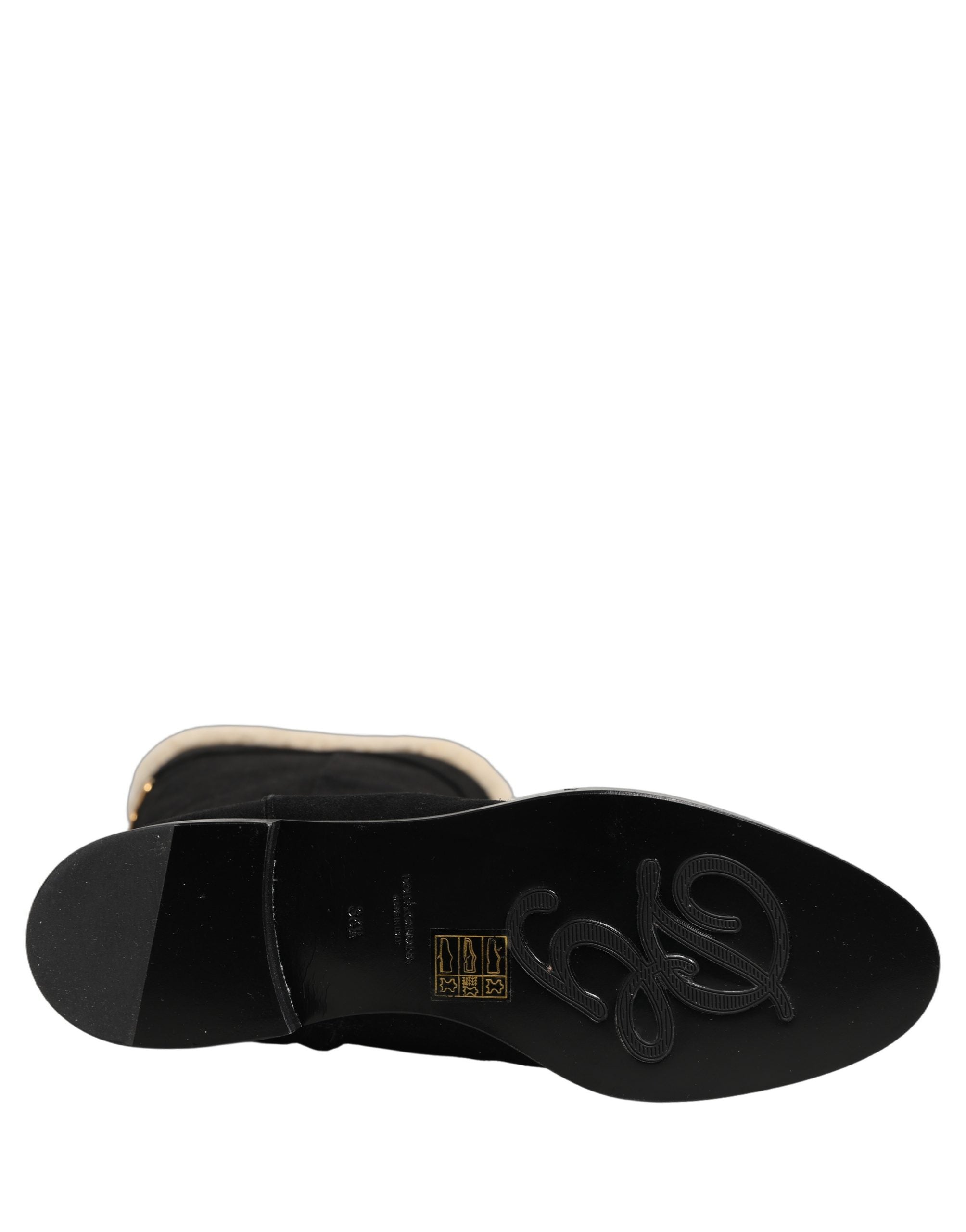 Dolce & Gabbana 100% Calf Leather boots in black — view 2