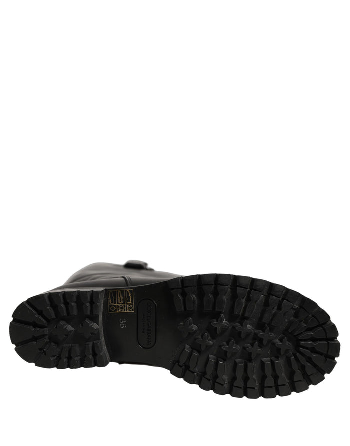 Dolce & Gabbana 100% Leather boot in black — view 2