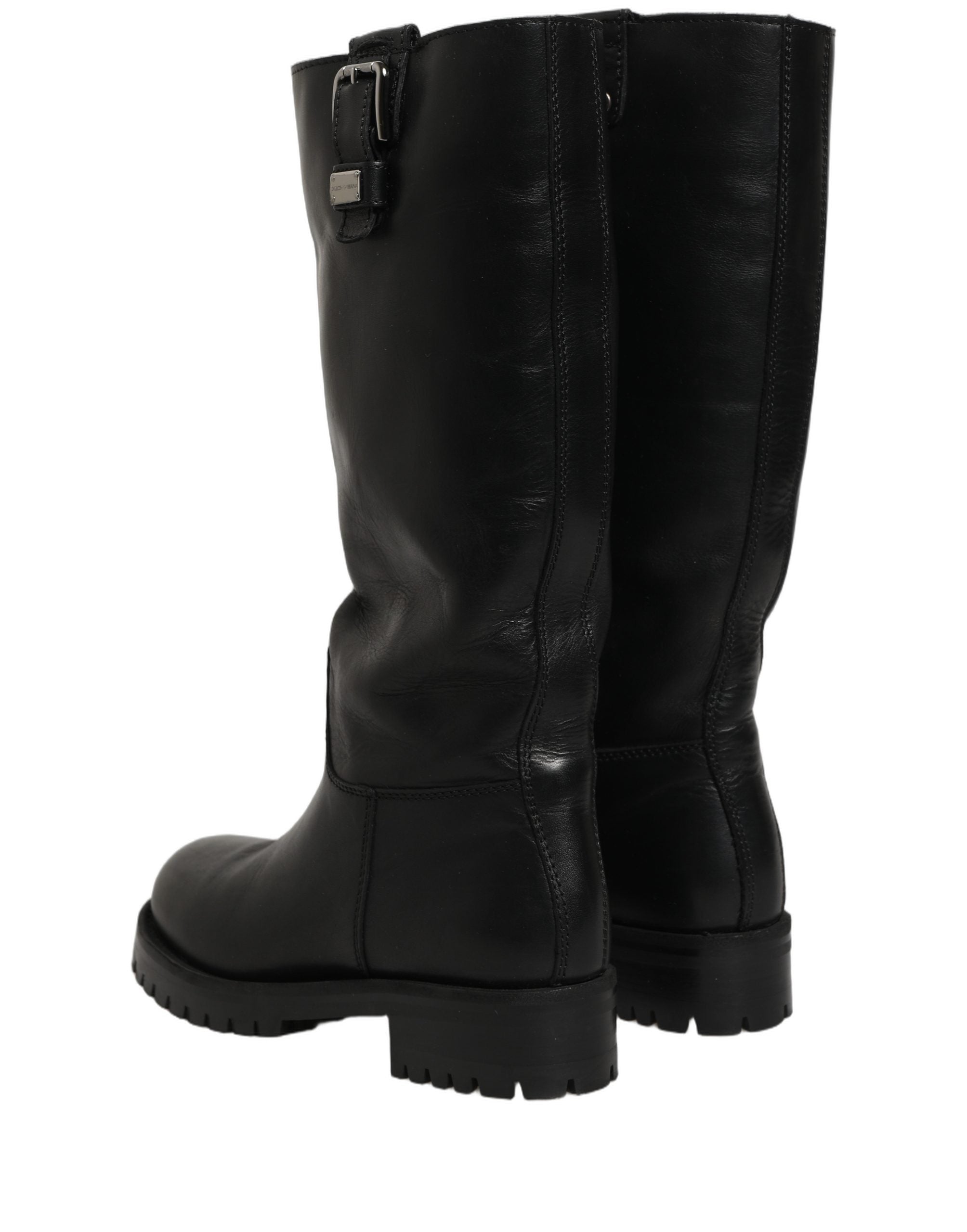 Dolce & Gabbana 100% Leather boot in black — view 4