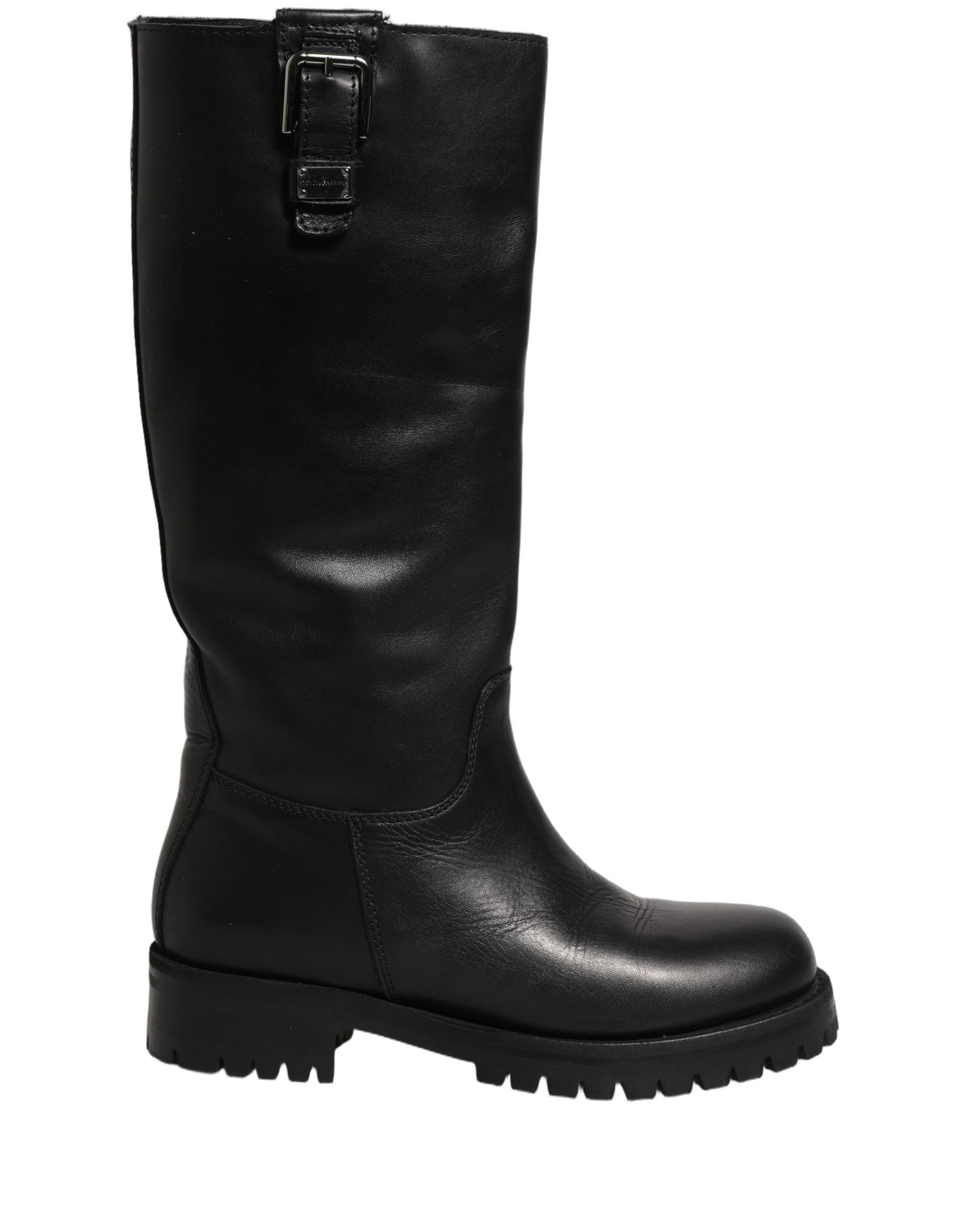 Dolce & Gabbana 100% Leather boot in black — view 7