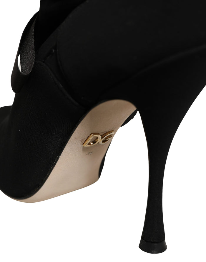 Dolce & Gabbana 4% Elastane 96% Viscose boot in black