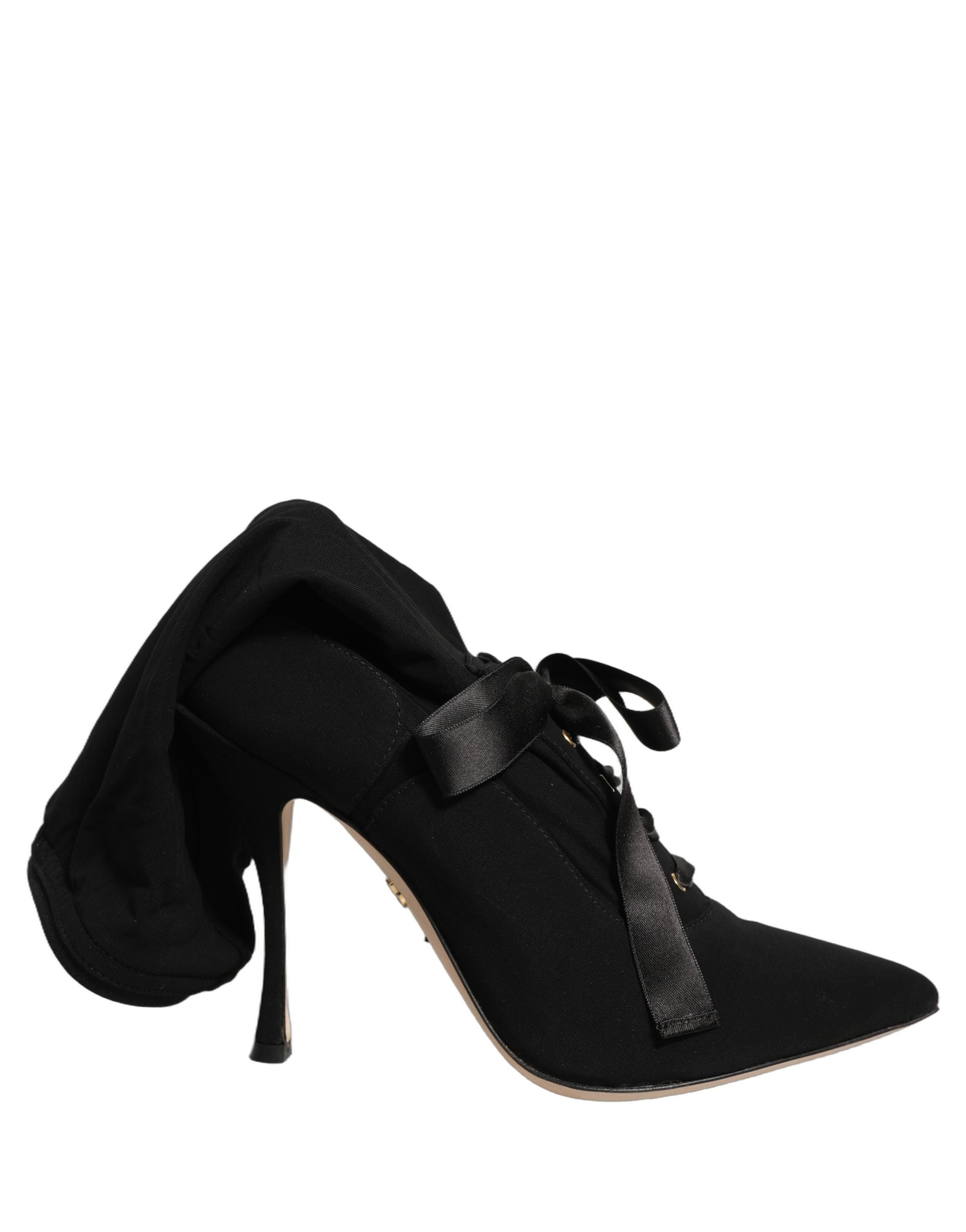 Dolce & Gabbana 4% Elastane 96% Viscose boot in black — view 5