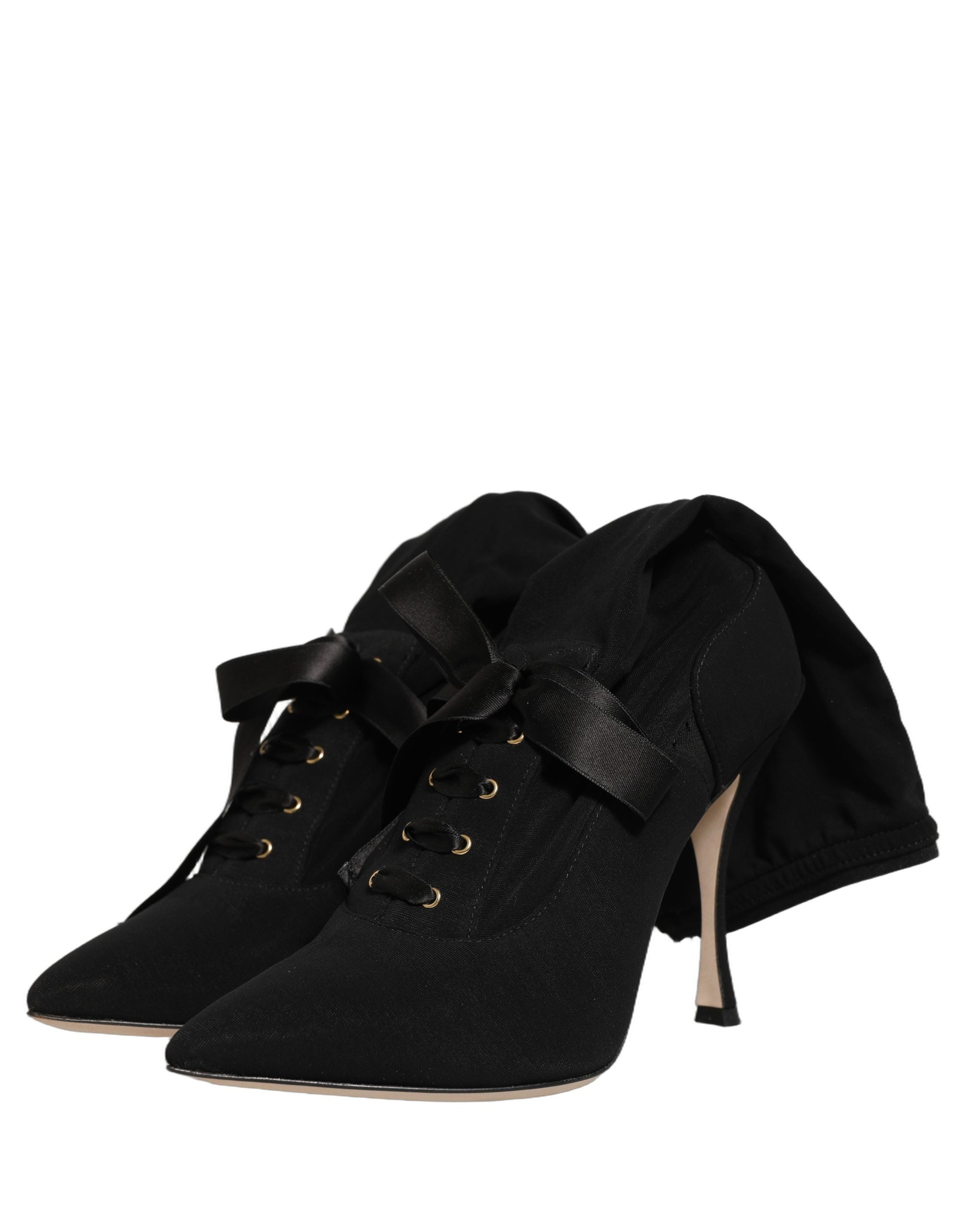 Dolce & Gabbana 4% Elastane 96% Viscose boot in black — view 7