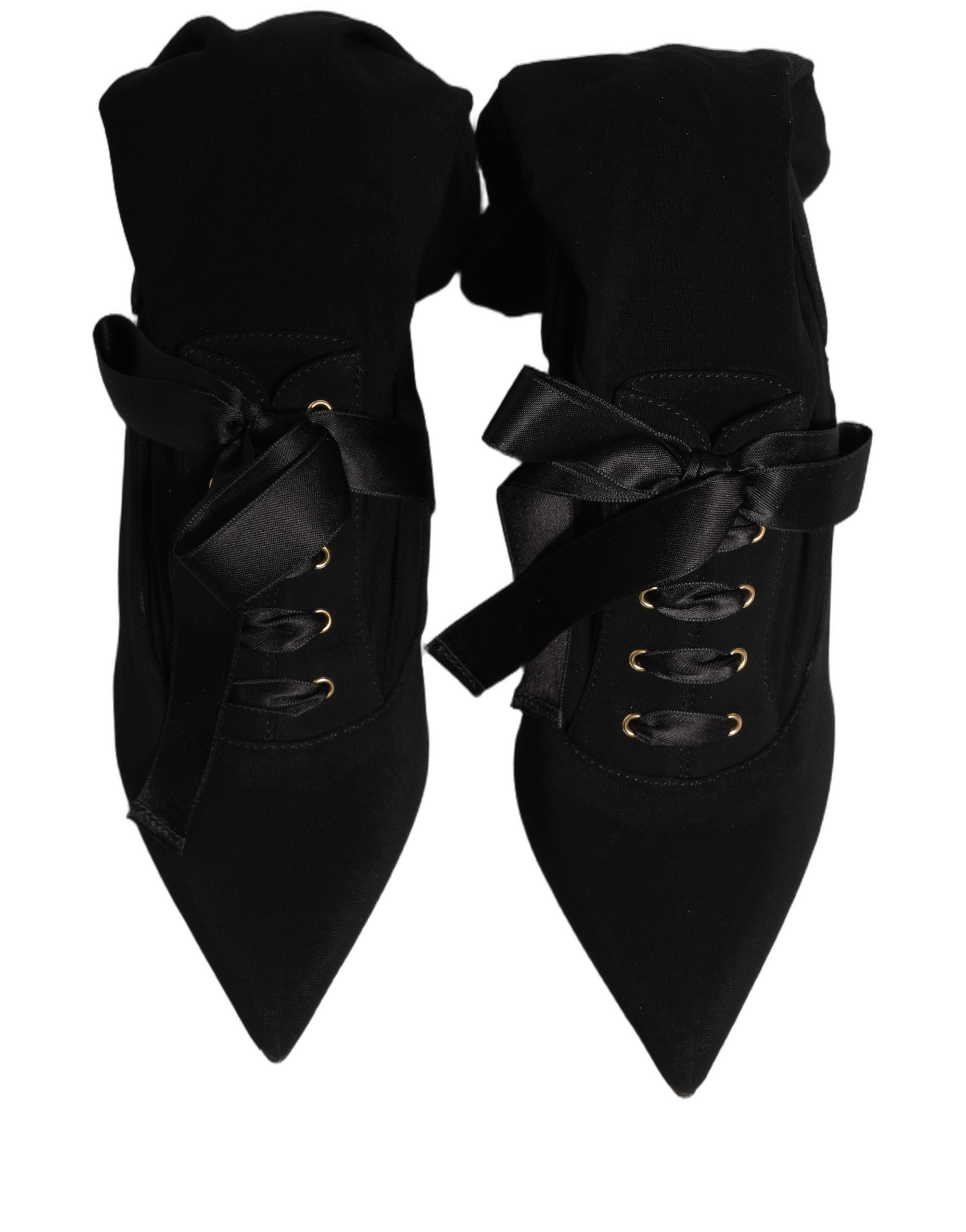 Dolce & Gabbana 4% Elastane 96% Viscose boot in black — view 8