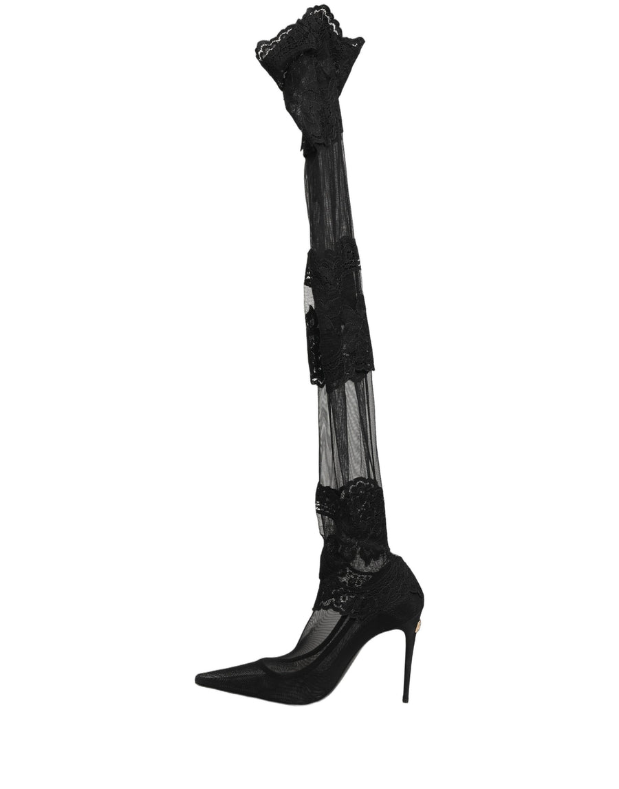 Dolce & Gabbana 43% Nylon heel in black