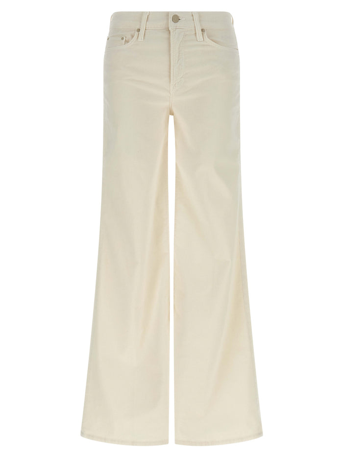 The Twister Sneak pants White Cotton Polyester Elastane