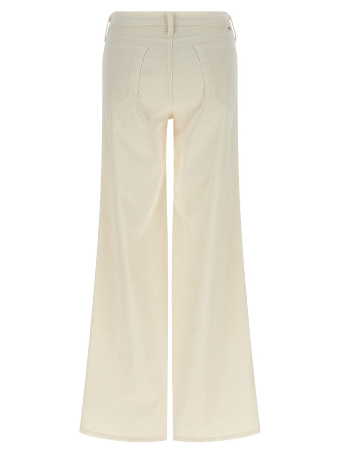 The Twister Sneak pants White Cotton Polyester Elastane