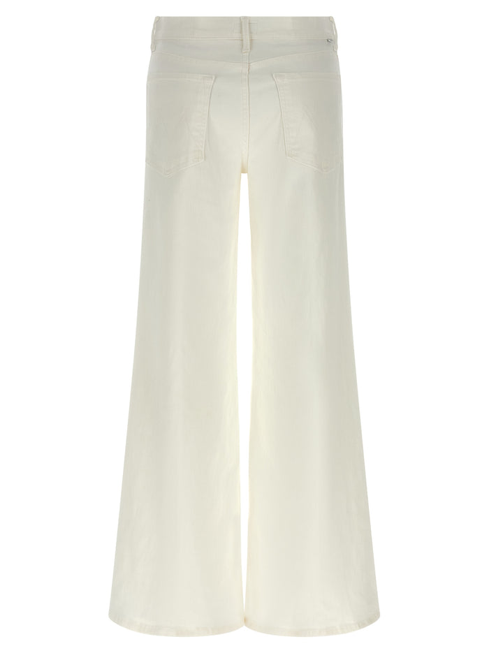 The Twister Sneak jeans White Cotton Polyester Ea