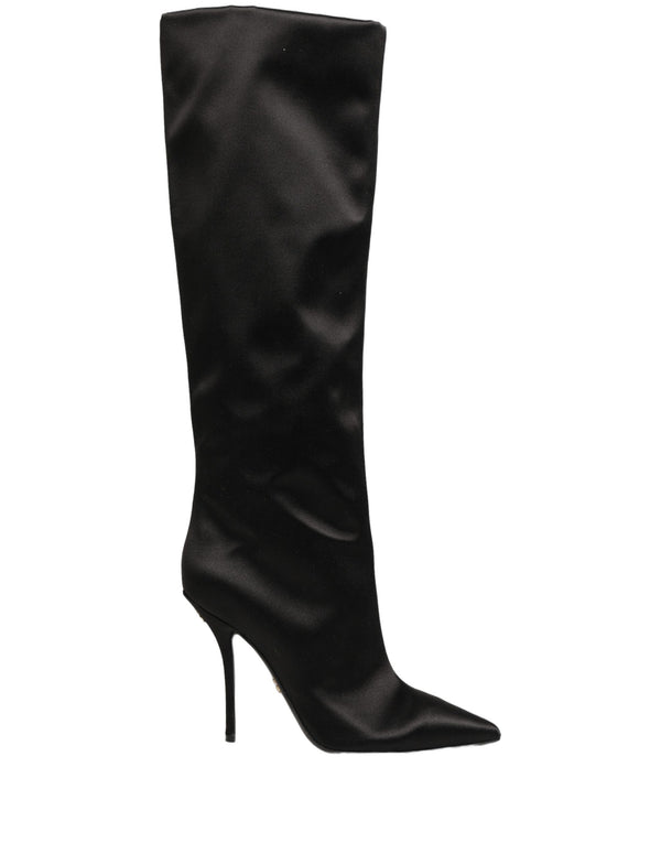 Dolce & Gabbana 28% Silk 72% Viscose boot in black
