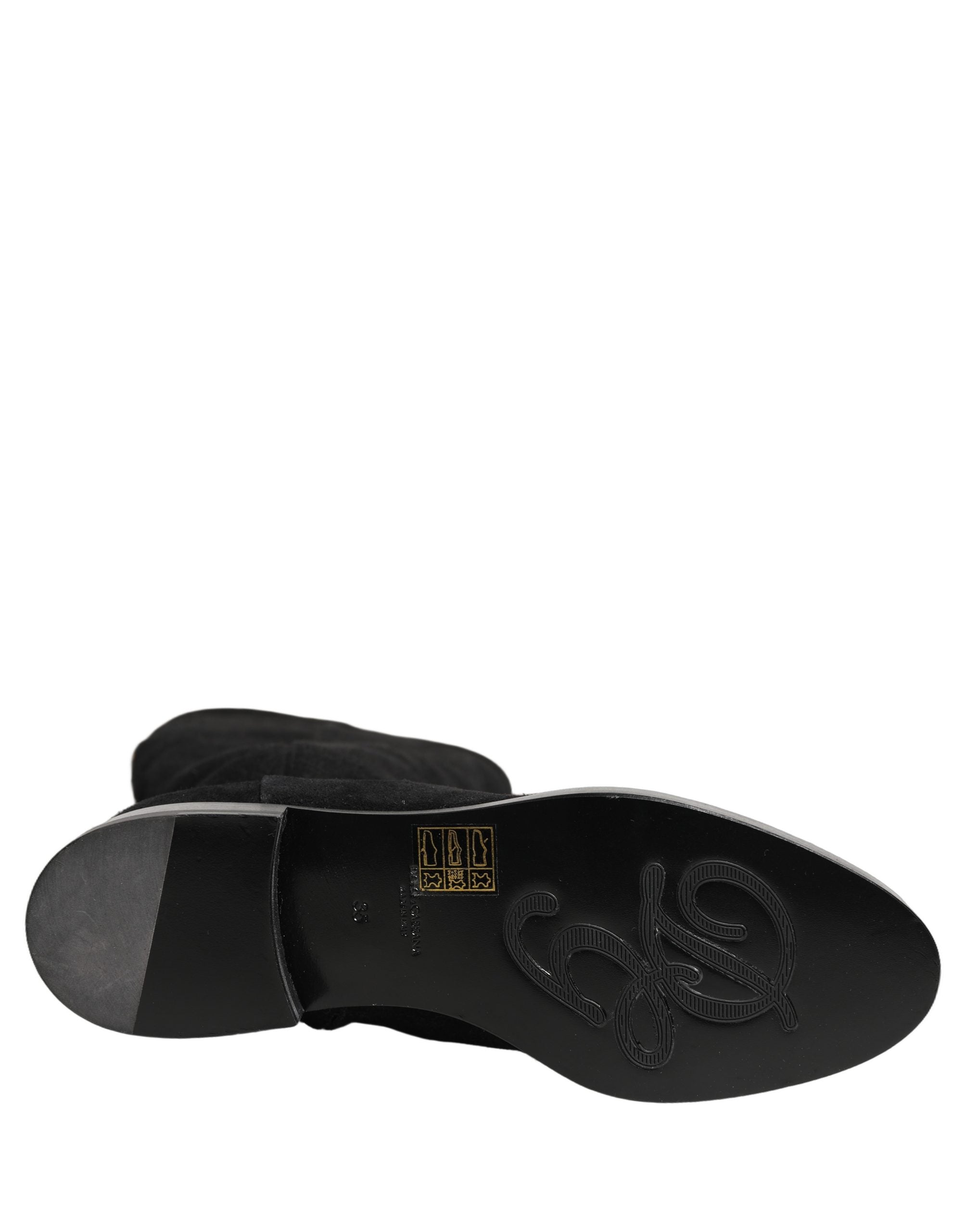 Dolce & Gabbana 100% Calf Leather boot in black — view 2